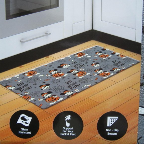 Disney Mickey Halloween Pumpkin Anti Fatigue Kitchen Floor Mat - Picture 4 of 4